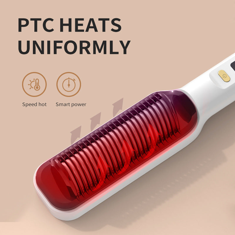 Lcd Hair Straightening Comb