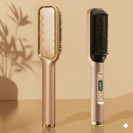 Lcd Hair Straightening Comb